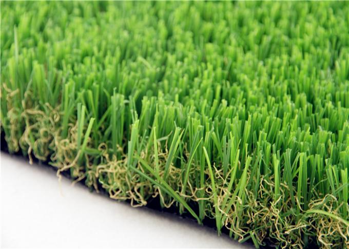 Material artificial de Dtex PE PP de la hierba 6800 del patio/del jardín del super suave 0