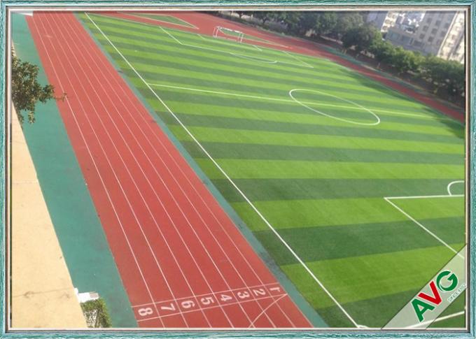 Verde artificial del campo de hierba del campo de fútbol + monofilamento verde del PE 0