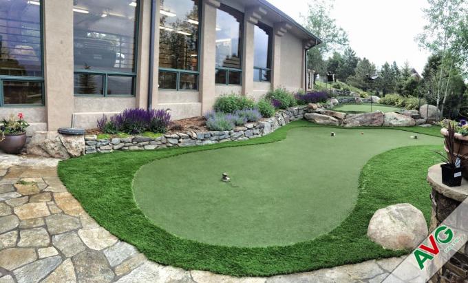 hierba artificial del golf natural de la altura de la pila de 10m m/putting green interior del golf 1