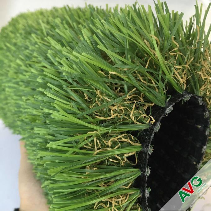 Monofilamento PE + superficie regordeta de la hierba artificial al aire libre rizada de los PP 12400Dtex 0
