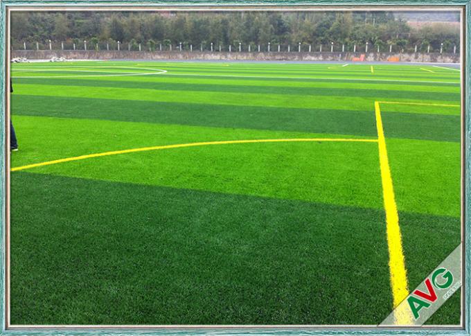 Ningún siegue el césped artificial 3/4" de la hierba de la fibra de la forma del césped único del fútbol indicador 0