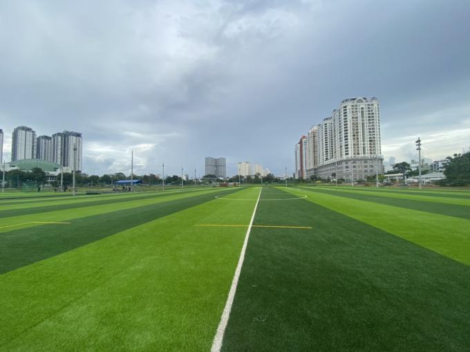 desgaste artificial de la alfombra de la hierba del fútbol de la altura de 40m m - resistente 0