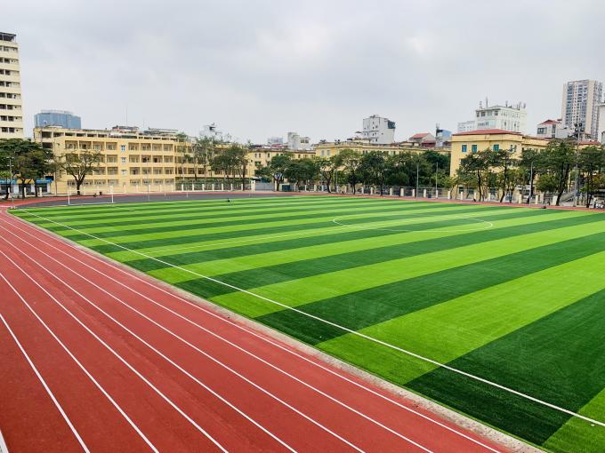 hierba artificial de la hierba de 45m m del fútbol de la hierba artificial artificial del fútbol para el campo de fútbol 0