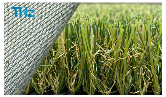 CHINA Césped sintético del precio artificial de la hierba de la decoración del jardín de la buena calidad para ajardinar el forro de THZ proveedor
