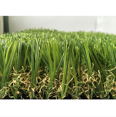 China La hierba artificial 16600 Detex del jardín de 2 pulgadas curvó forma del hilado del alambre proveedor